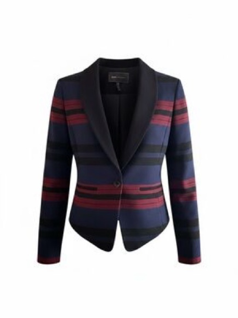 BCBGMaxAzria Striped Fitted Blazer